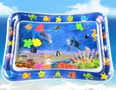 Şişirilebilir Bebek Su Oyun Minderi, Hayvan ve Harf Desenli Oyuncak - 10