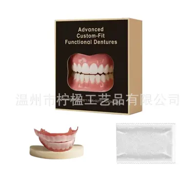 Realistic DIY Fake Teeth, Smile Veneers for Upper and Lower Teeth, Stage Props - 9