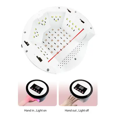 Shoufeng M2 Nagellampe 135W, 45 LEDs, Rotlicht UV-Trockner - 5