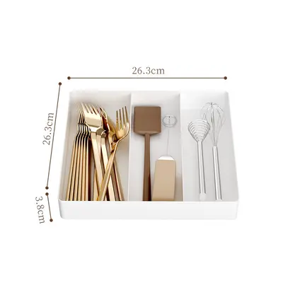 Extendable Drawer Organizer with Kitchen Compartments - 8
