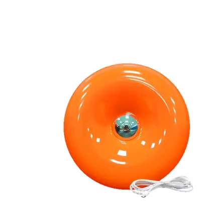 Vintage Donut Table Lamp, Touch LED Orange Bedside Light