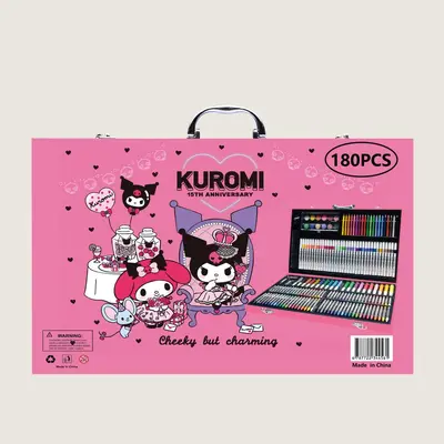 Back-to-School-Saison 180er Holzkasten Pinselsatz Aquarellstift Wachsmaler DIY Kindermalset Kunstgeschenk Kindertags-Geschenk - 10