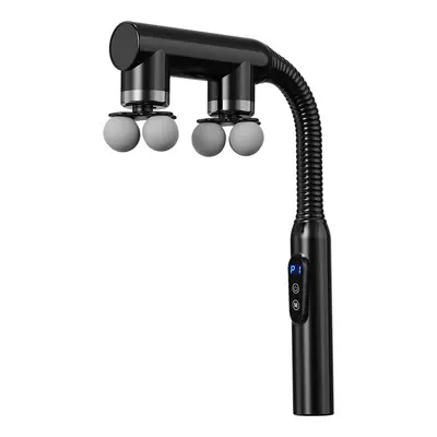 Multi-Head Long Handle Angled Fascia Gun for Back and Body Massage - 6