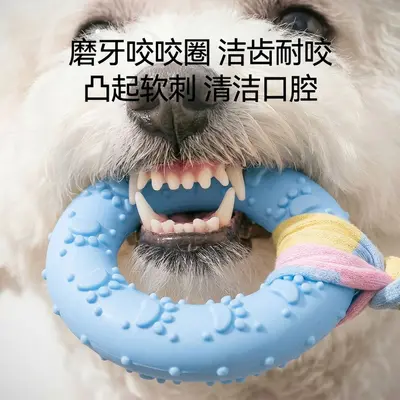 新款咬咬圈磨牙狗狗发声玩具拔河互动磨牙耐咬陪伴宠物玩具代发