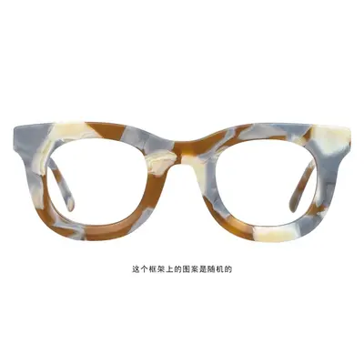 Acetate Sheet Eyeglass Frame, Thick Sheet, European and American Style - 7