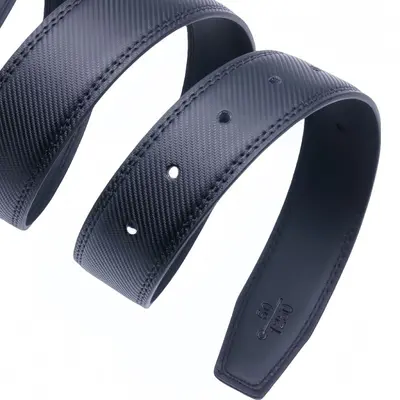 Automatic buckle suspender-free belt 3.5cm men's fashion versatile daily letter pattern work belt trouser pocket manufacturer - 12