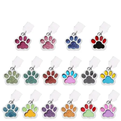 16er Kombination USB-C Staubschutzstöpsel Kawaii Staubschutzstöpsel Charm, Emaille Katzenpfoten neuer Stil