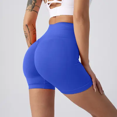 Sommer neue hochbündige Hüft-Lifting-Fitness-Leggings für Damen, sportliche Bauch-Kontrolle Radler-Leggings, Pfirsich-Hüft-Yoga-Shorts. - 8
