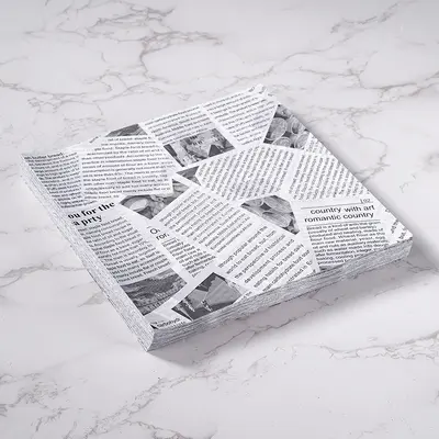 Grenzüberschreitendes Ölpapier für Hähnchen Frittiertes Burgerpapier Ölpapier Ölabsorbierendes Papier Kochöl-Papier Sandwich-Verpackungspapier Zeitungsstil - 9