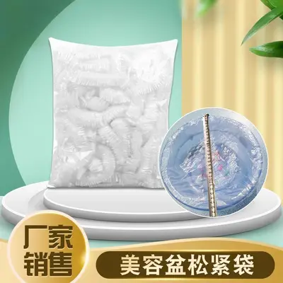 Tek kullanımlık taze tutma kapağı, güzellik lavabosu için özel plastik torba, lavabo torbası, elastik lavabo kapağı, gıda plastik sarma kapağı