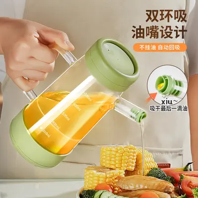 Soy Sauce and Vinegar Pouring Bottle Kitchen Home Use Seasoning Dispensing Bottle Oil Bottle Light Soy Sauce Cooking Wine Vinegar Bottle Pot Oil Container Oil Pot Set - 3