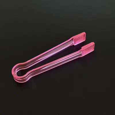 Fabrika çıkışlı toptan plastik buz klipsleri, dişli kaymaz gıda klipsleri, gıda sınıfı PS malzemeden akrilik şeffaf buz klipsleri - 9
