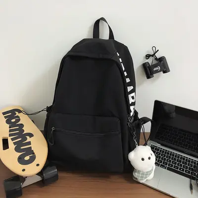 Men's Backpack for College and High School Students, Minimalist Korean Style - 8