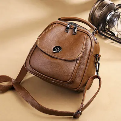 Damen-Umhängerucksack, weich, klein, multifunktional - 6