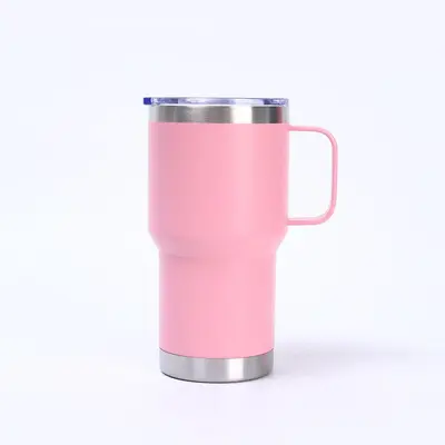 20oz paslanmaz çelik termos bardak, büyük kapasiteli, taşınabilir - 7