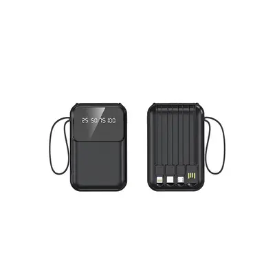 Wholesale 3C certified fast charging wired mobile powerbank with large 10,000 mAh capacity, with custom logo print - 10