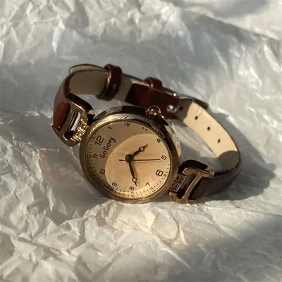kadınlar için retro sınav saati, öğrenci içi, yüksek görünümlü, erişilebilir lüks, İngiliz tarzı, küçük kadran, kadın kuvars saati