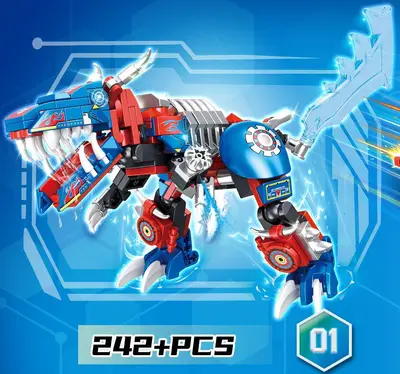 Lego Uyumlu Birleştirilebilir Yapı Taşı Transformer Mekanik Robot Küçük Parçalı Montaj Modeli Erkek Çocuk Eğitici Oyuncak Toptan