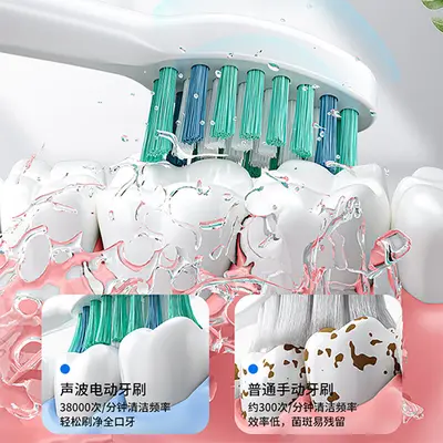 奥克斯电动牙刷成人充电款智能電動牙刷软毛洁牙情侣跨境礼品批发 - 5