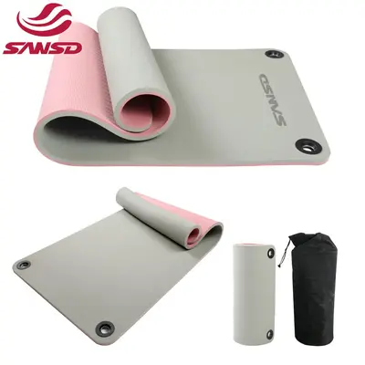 15 mm TPE yoga matı, kaymaz ve darbe emici, katlanabilir, taşıma askılı - 1