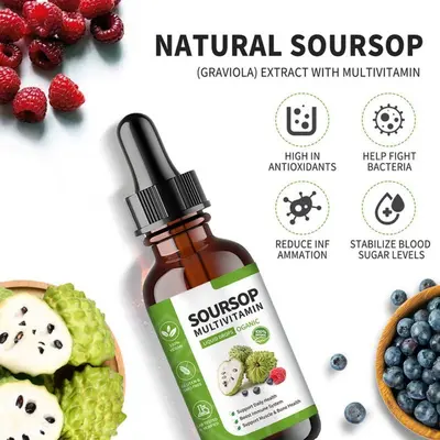 Soursop Graviola Drops 60ml with Arbutin - 4