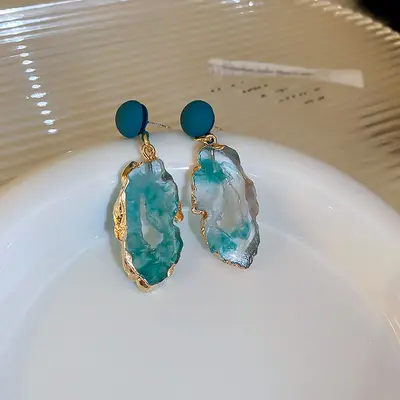 925 gümüş vintage etnik küpe, oymalı tasarım - 7