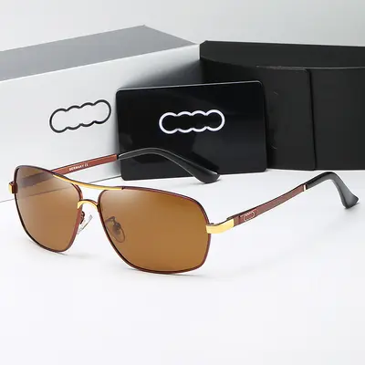 Neue Herren-Sonnenbrille mit quadratischem Rahmen und Polarisierung, personalisierte Trend-Herren-Frühjahrsbügel-Sonnenbrille 557 Exportpopuläre Sonnenbrille