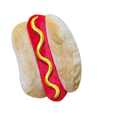Peluş köpek oyuncağı, sesli, pizza ve ekmek tasarımı - 10