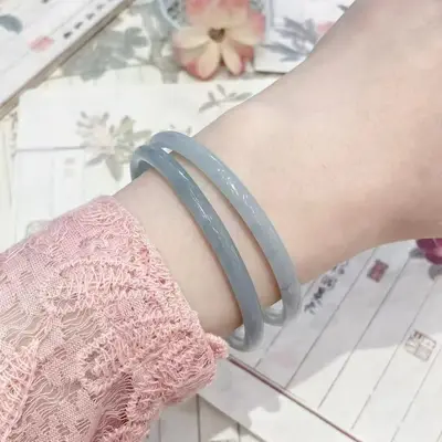Jingle bilezik, bir adım atılarak, bir adım atılarak, cam bilezik, taklitçi yeşim cam bilezik, en iyi öğrenci partisi, Han hanedanı istiflenebilir aksesuarları - 11