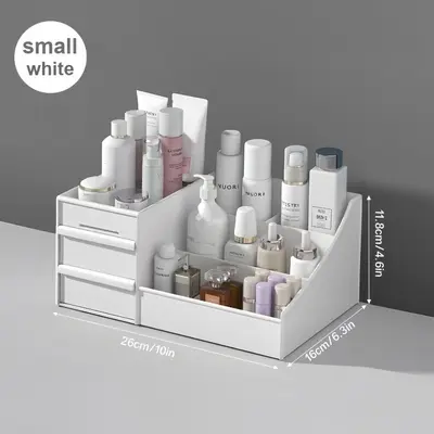 Schreibtisch-Aufbewahrungsbox Kosmetik-Aufbewahrungsbox Frisiertisch-Regal (FBA-kompatibel) Schlafsaal-Hautpflege-Organizer - 7