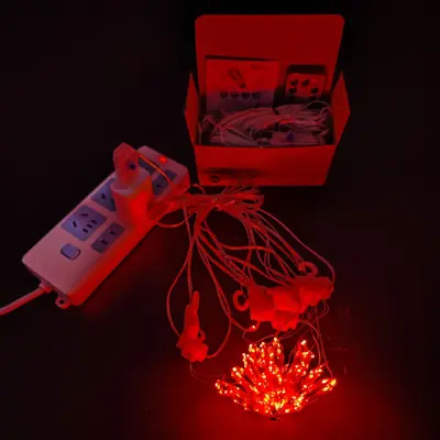 Sınır ötesi stokta bulunan 3*3 metrelik LED bakır tel ışık zinciri, kancalı, uzaktan kumandalı, USB girişli, yatak odası perde dekorasyonu için. - 13