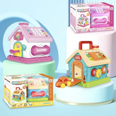 Baby Educational Six-Sided Activity Cube with Learning Phone Toy - 11