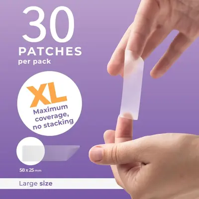 Cross-border Exclusive 30pcs Tea Tree Essential Oil Acne Patches Gentle Thin Breathable Transparent Large Size Acne Patches