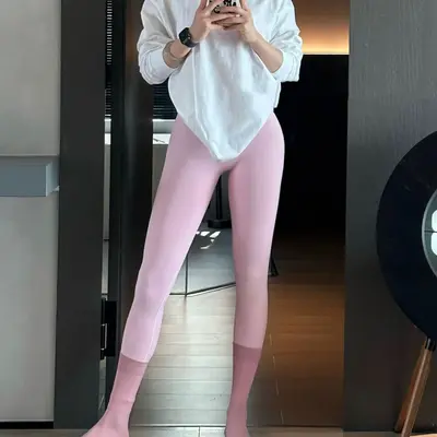 dfy nahtlose Yogahose mit mittlerer Taille und Po-Lift für Damen - 5