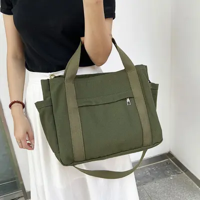 Grenzüberschreitende spezielle Canvastasche-Beschaffung, großes Fassungsvermögen, mehrfächrig, hochwertige Stofftaschen, multifunktionale Handtaschen und Umhängetaschen, Waren aus Herkunftsquelle. - 10