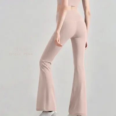 NULS Yoga Micro Flare Pants Women New Yoga Pants Summer Thin Outerwear Black Casual Fitness Slimming Shark Flare Trousers - 13