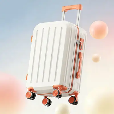 Carry-On Travel Suitcase with Universal Silent Spinner Wheels and Telescopic Handle - 6