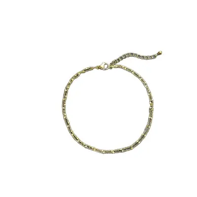 Boho-Strand-Fußkettchen zweilagig Fußschmuck