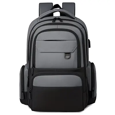 Men's Backpack, Oxford Fabric Urban Commuter Bag, Large Capacity - 3