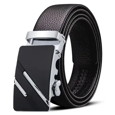 Top Layer Cowhide Men's Belt Trendy Automatic Buckle Waistband Men's Fashion Premium Casual Business Trouser Belt - 12