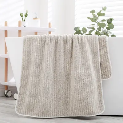 Mercan kadife banyo havlusu seti, kalınlaştırılmış yüksek yoğunluklu, logo baskılı - 11