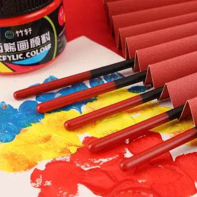 Naylon resim fırçası seti, su renk, sanat aletleri - 5