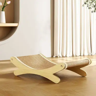 Sisal Cat Scratching Board with Paw Nest and Toy, Large