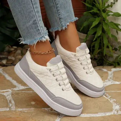 Sommer-Damen-Freizeitsneaker 2026, vielseitig weiß, Großgrößen