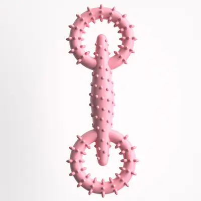 TPR Pet Pull Ring Dog Chew Toy, Interactive - 8