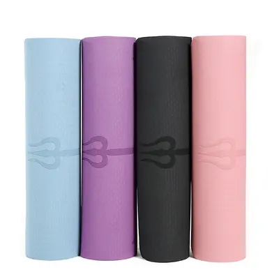 TPE Yoga Mat 6 mm, Non-Slip, for Studio and Fitness - 6