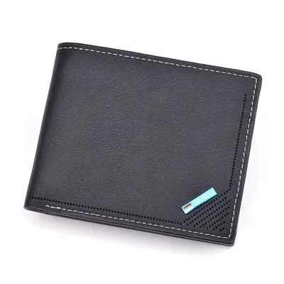 Men's Wallet, Short, Slim, Multi-Card Slots, Horizontal, Soft Leather - 6