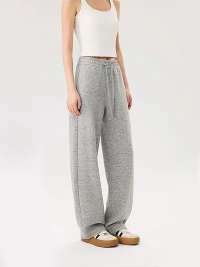 Women's Winter Casual Pants, Drawstring, Thick and Warm, Loose Fit