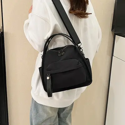 Lightweight Nylon Crossbody Shoulder Bag for Women, Summer and Commuting