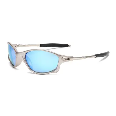 Metall-Oval-Radsportbrille, winddicht, UV-Schutz - 5